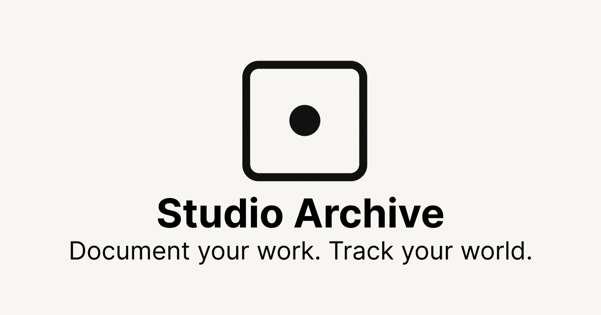 StudioArchive.io